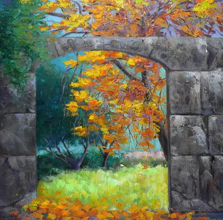 Orient — Óleo sobre tela 60 x 60 cm.